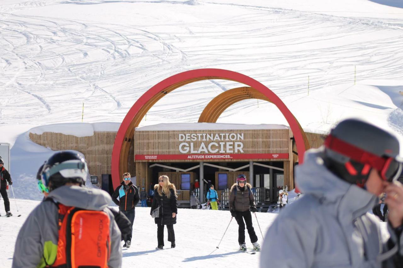 Résidence rond point des pistes accès direct funiculaire exposé sud Tignes Extérieur photo