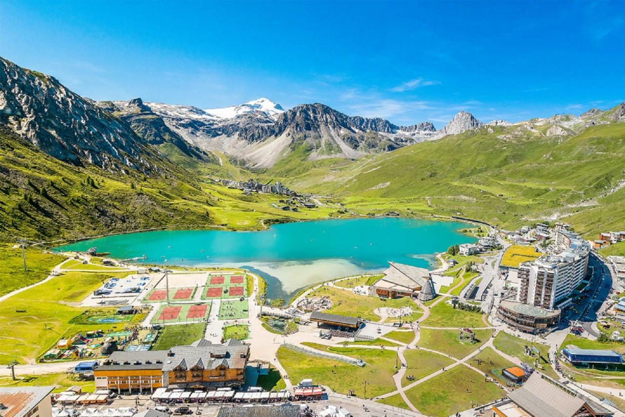Résidence rond point des pistes accès direct funiculaire exposé sud Tignes Extérieur photo